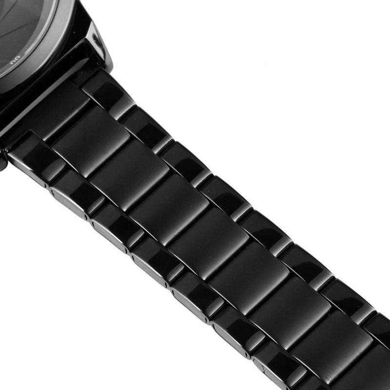 Mode Business Style Mænd Watch 3d Dail Vandtæt Rustfrit Stål Quartz Ure