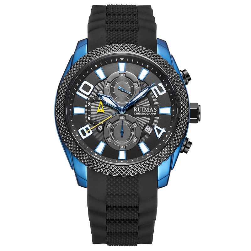 Mode Herreur Vandtæt Lysende Datovisning Chronograph Sport Quartz Watch