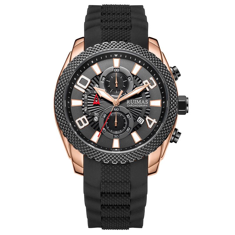 Mode Herreur Vandtæt Lysende Datovisning Chronograph Sport Quartz Watch