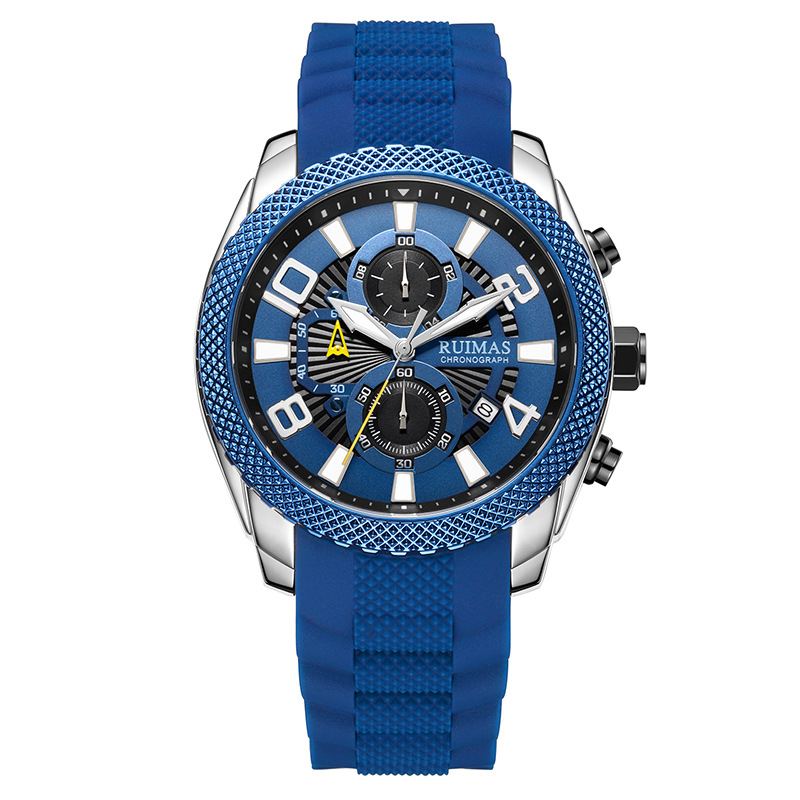 Mode Herreur Vandtæt Lysende Datovisning Chronograph Sport Quartz Watch