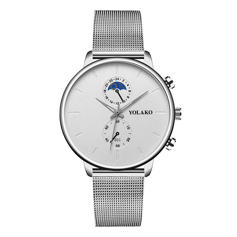 Mode Mesh Strap Mænd Vandtæt Business Style Watch Quartz Watch