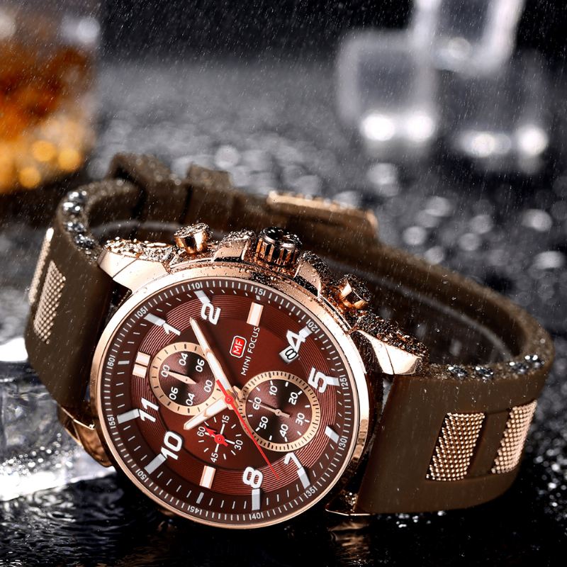 Multi-function Chronograph Luminous Military Sports Herre Watch Quartz Watch