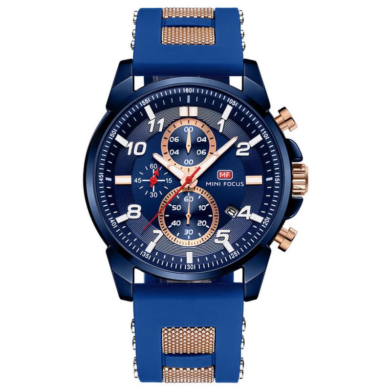 Multi-function Chronograph Luminous Military Sports Herre Watch Quartz Watch