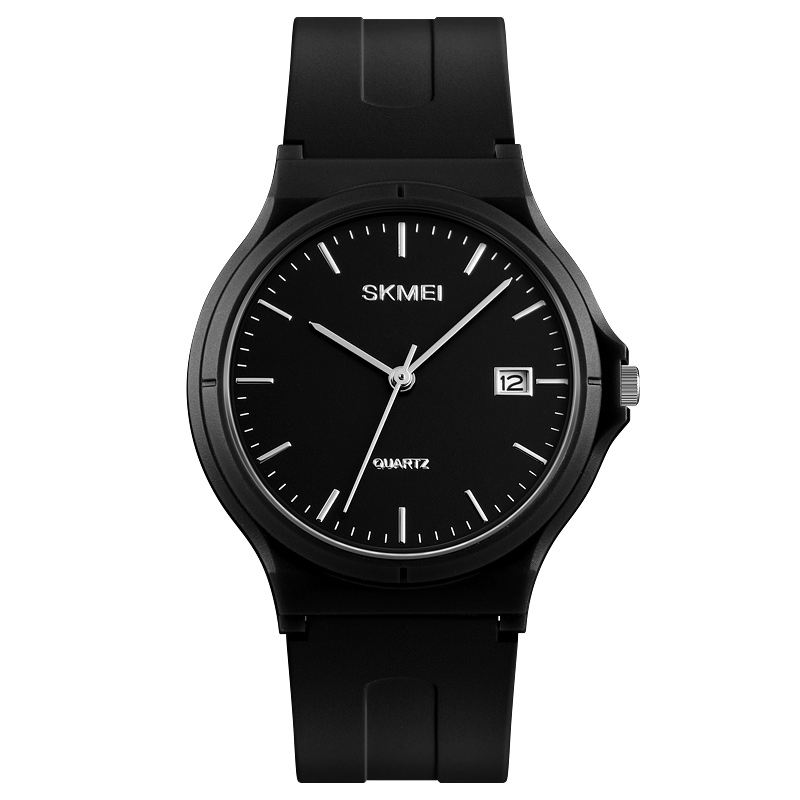 Simple Black Pointer Mode Farverige Mænd Kvinder Quartz Watch