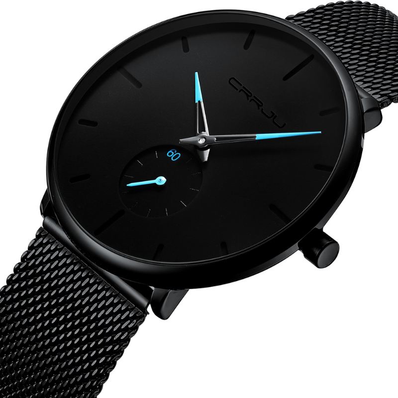 Simple Dial Bright Needle Mænd Mode Quartz Watch