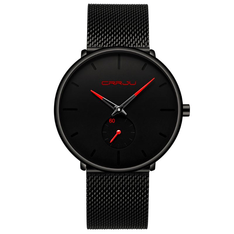 Simple Dial Bright Needle Mænd Mode Quartz Watch