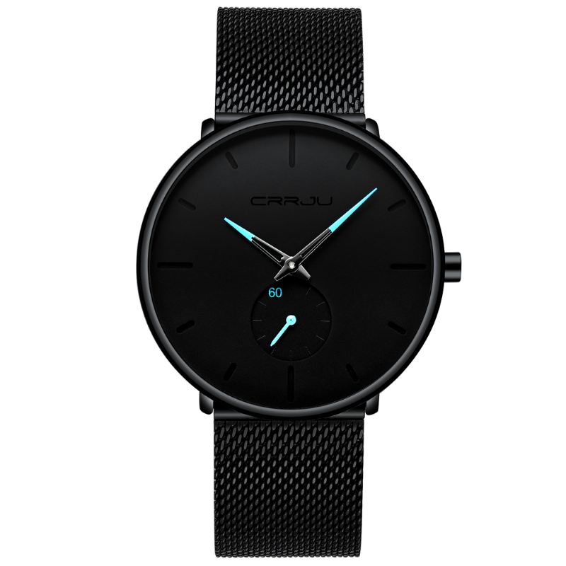 Simple Dial Bright Needle Mænd Mode Quartz Watch