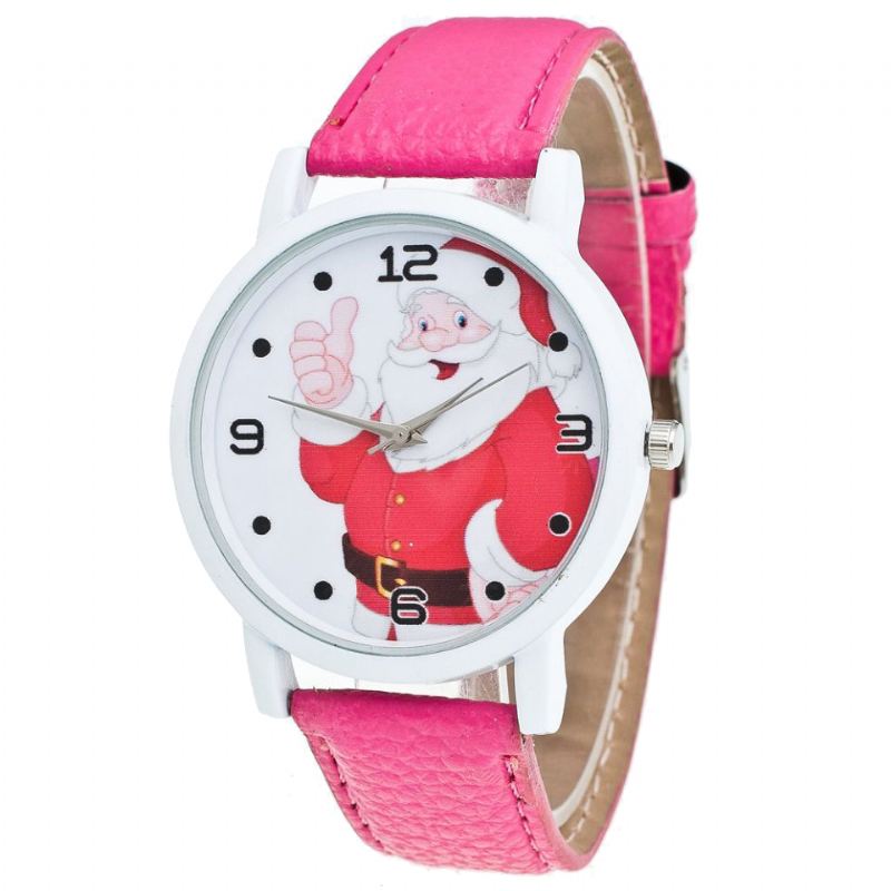 Tegnefilm Julemand Tommelfingeren Op Cute Fahsion Kid Watch Quartz Watch