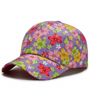 All-match Cotton Sunshade Lille Blomsterbaseballkasket