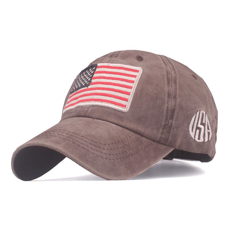 Amerikansk Flag Broderi Baseball Kasket