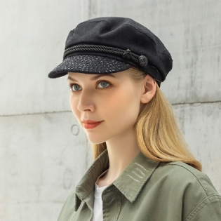 Bomuld Baret Navy Cap Peak Cap Flade Hatte Vilde England Militær Hat Kaptajn Kasketter Navy Caps