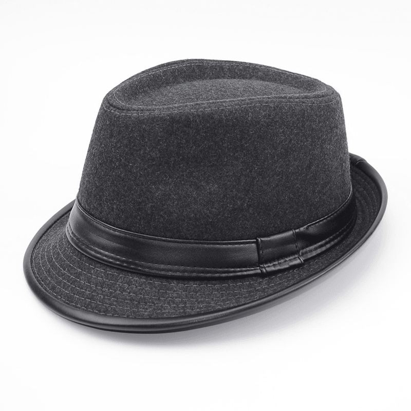 Britisk Mode Mænd Ulden Top Hat