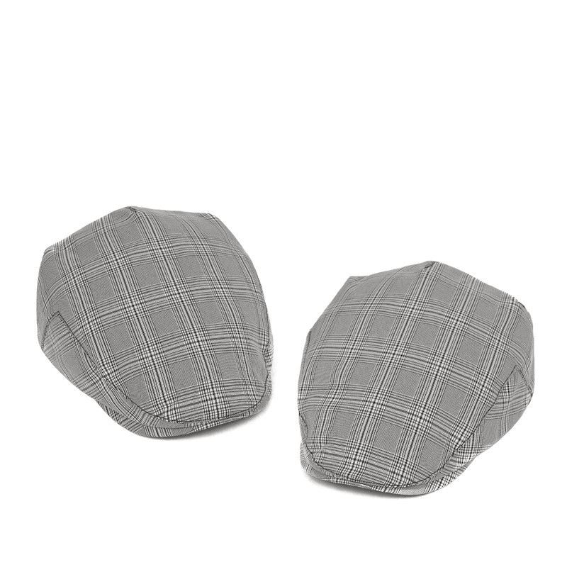 Britisk Plaid Baskerhat Mænds Forward Hat Engros Afslappet Retro Andetunge Gammel Mand Hat Dag Tynd Forår Og Sommer Tidevand