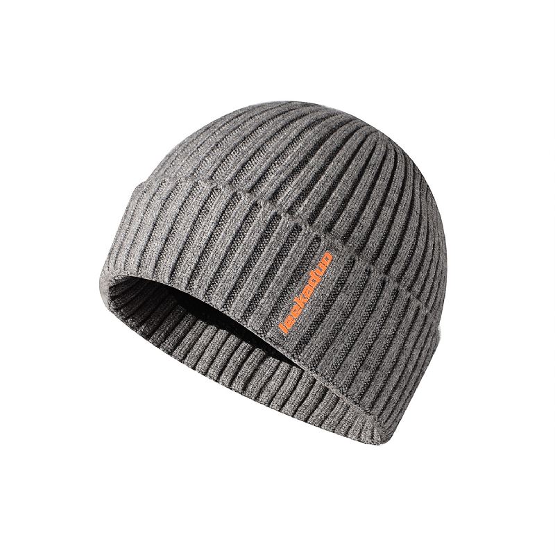 Broderet Flanging Dome Hat Outdoor Uld Strik Hat