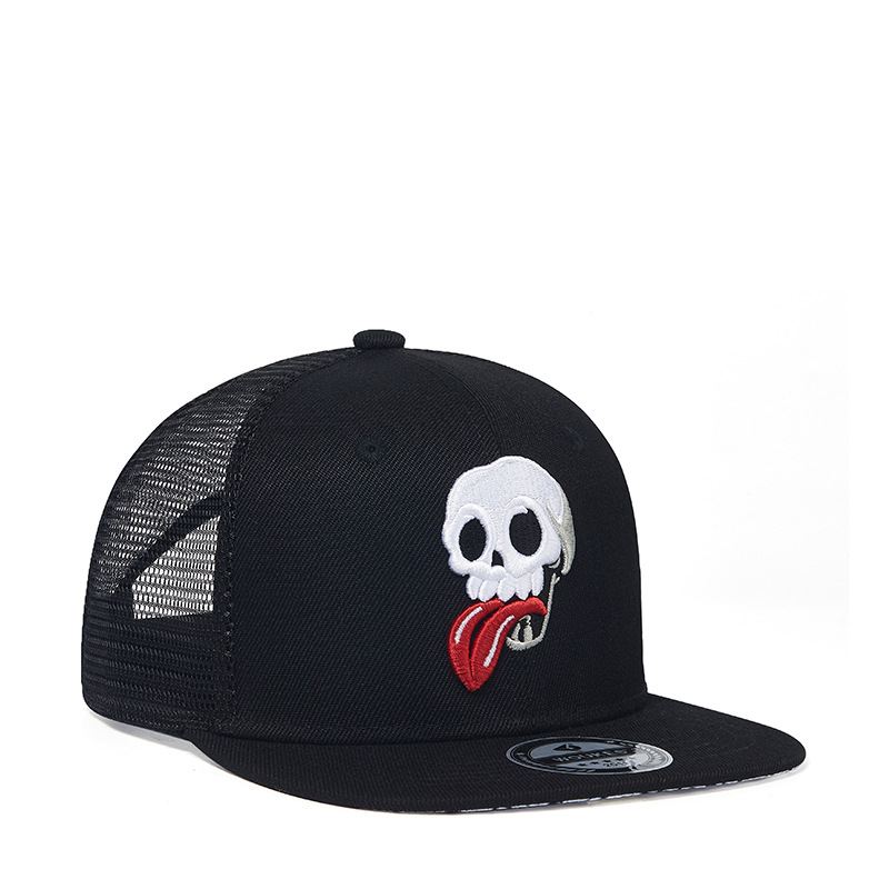 Broderet Kranie Hip Hop Polyester Hat