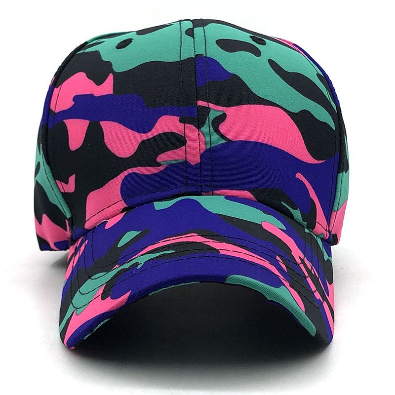 Camouflage Baseballkasket Kvinde Street Trend Hip Hop