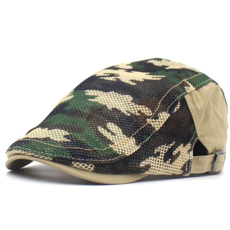 Camouflage Mesh Cloth Baret Mænd Og Kvinder Casual