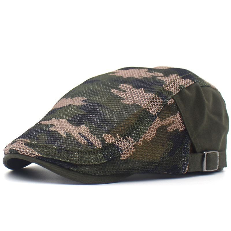 Camouflage Mesh Cloth Baret Mænd Og Kvinder Casual