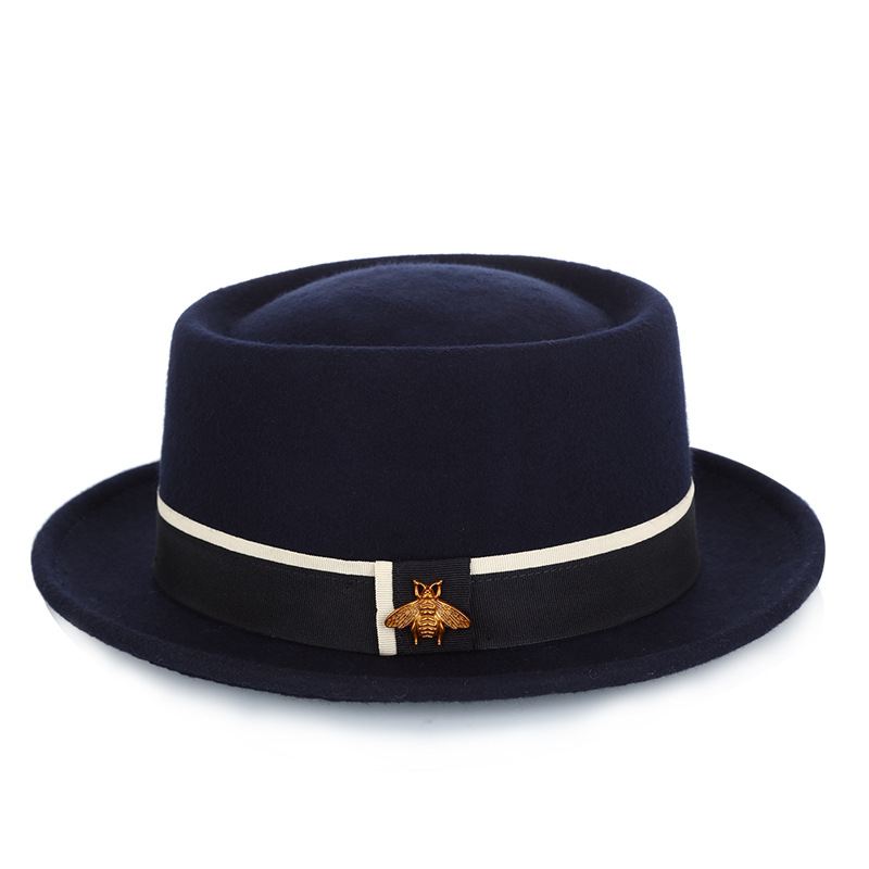 Damer Pure Wool Damemode Little Bee Accessories Top Hat