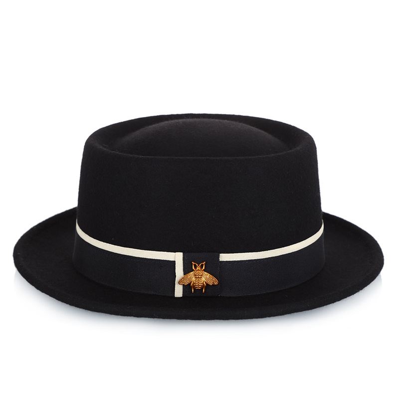 Damer Pure Wool Damemode Little Bee Accessories Top Hat