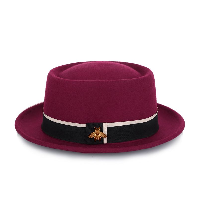 Damer Pure Wool Damemode Little Bee Accessories Top Hat