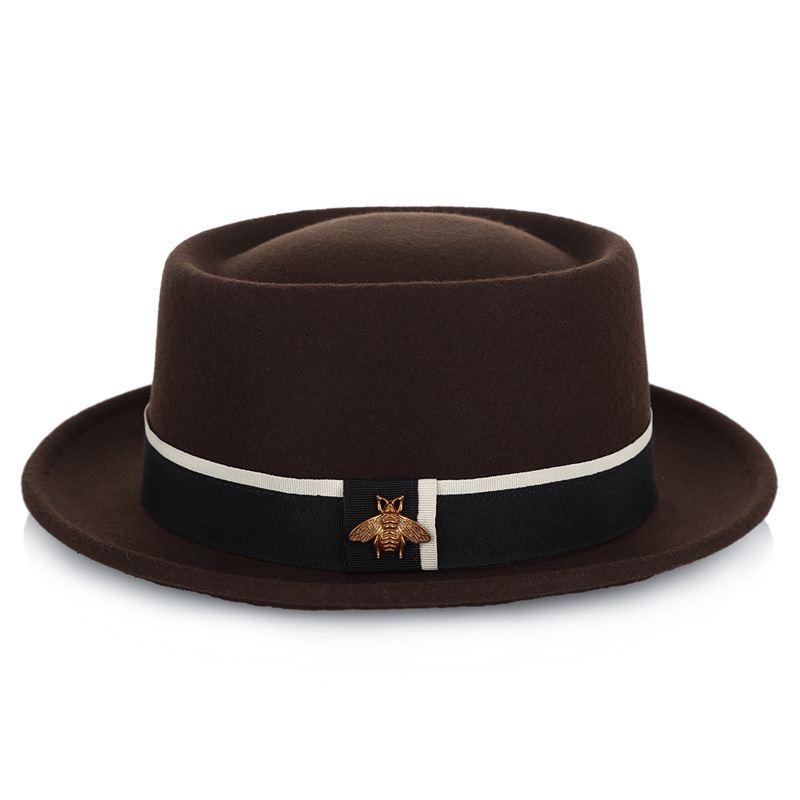 Damer Pure Wool Damemode Little Bee Accessories Top Hat