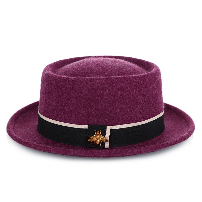 Damer Pure Wool Damemode Little Bee Accessories Top Hat