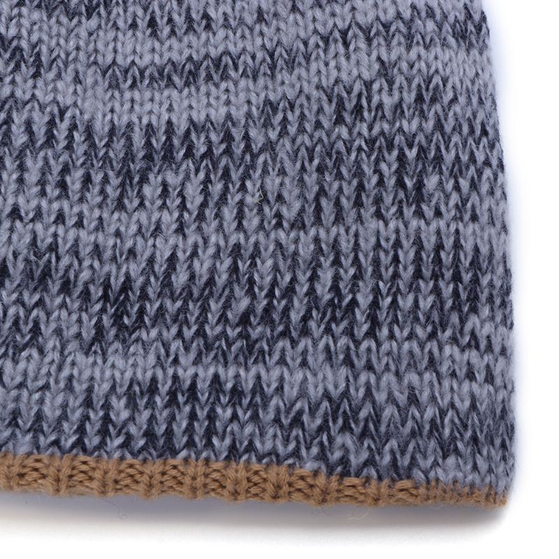 Dobbelt-sidet Iført Dobbeltlags Strik Hue Beanie Cap