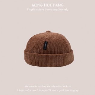 Efterår Og Vinter Himmelhat Børnemode Herremode Corduroy Koreansk Melon Hud Hat Label Udlejer Hat Yuppie Hat Hip Hop Bailey Cold Hat