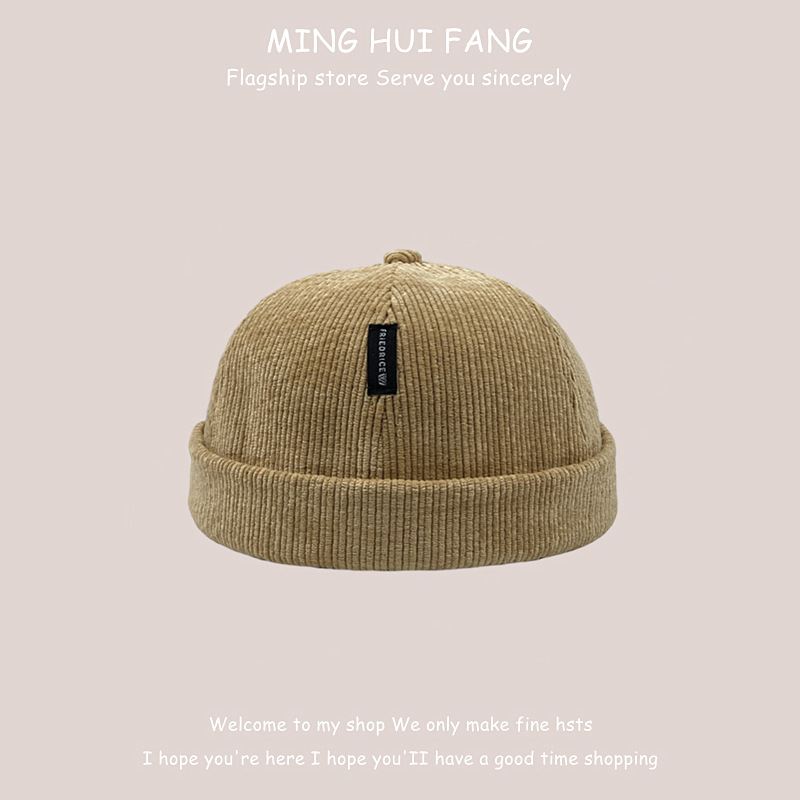 Efterår Og Vinter Himmelhat Børnemode Herremode Corduroy Koreansk Melon Hud Hat Label Udlejer Hat Yuppie Hat Hip Hop Bailey Cold Hat