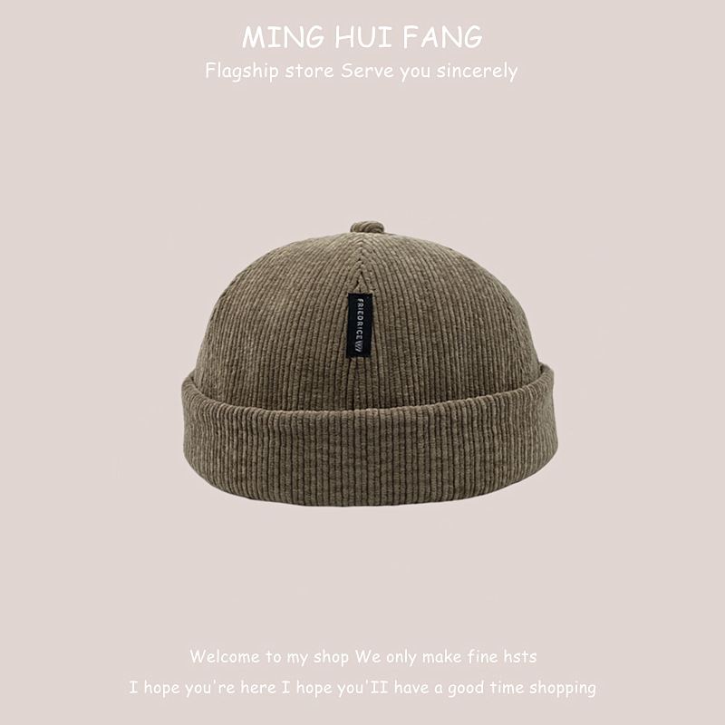 Efterår Og Vinter Himmelhat Børnemode Herremode Corduroy Koreansk Melon Hud Hat Label Udlejer Hat Yuppie Hat Hip Hop Bailey Cold Hat