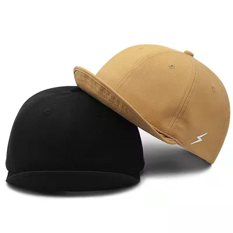 Flip-brim Big Head Broderi Trend Vild Mode Casual