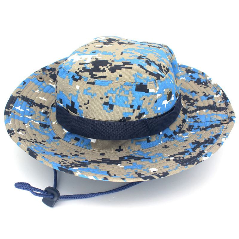 Fritid Jungle Rund Hat Bjergbestigning Fiskeri Camouflage Penny Hat