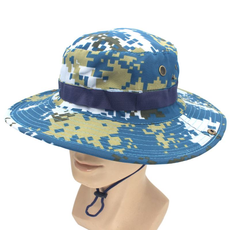 Fritid Jungle Rund Hat Bjergbestigning Fiskeri Camouflage Penny Hat