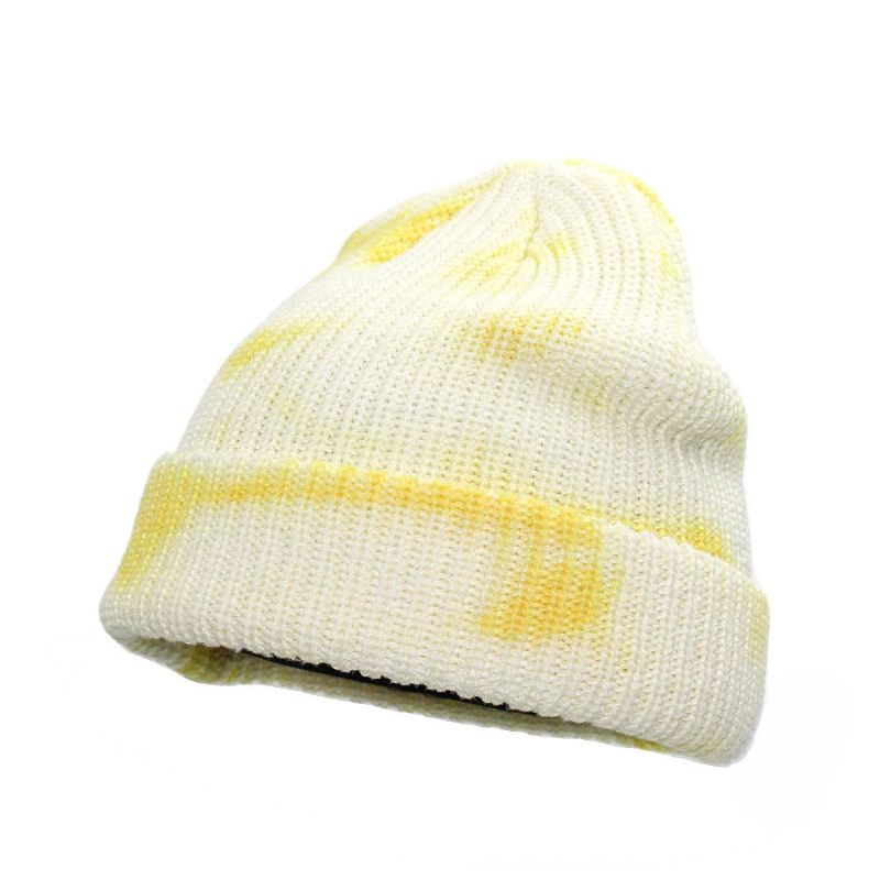 Gradient Color Strikket Hat Elskere Holder Varme Og Kolde