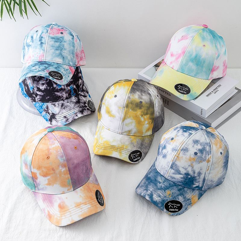 Gradient Colorful Outdoor Trend Tie-dye Cap