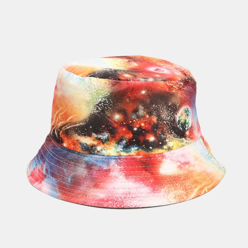 Graffiti Galaxy Fisherman Hat Dame Bomuld Basin Hat Bucket Hat