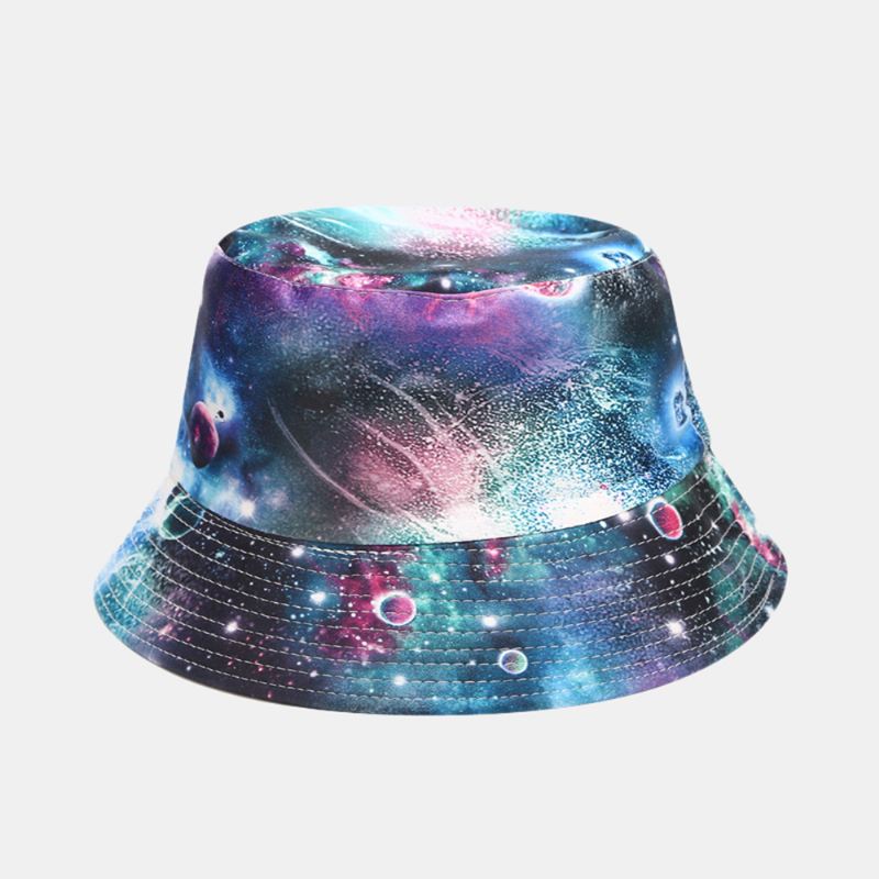 Graffiti Galaxy Fisherman Hat Dame Bomuld Basin Hat Bucket Hat