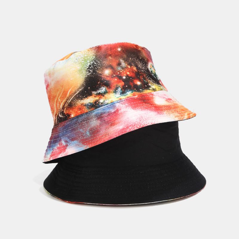 Graffiti Galaxy Fisherman Hat Dame Bomuld Basin Hat Bucket Hat