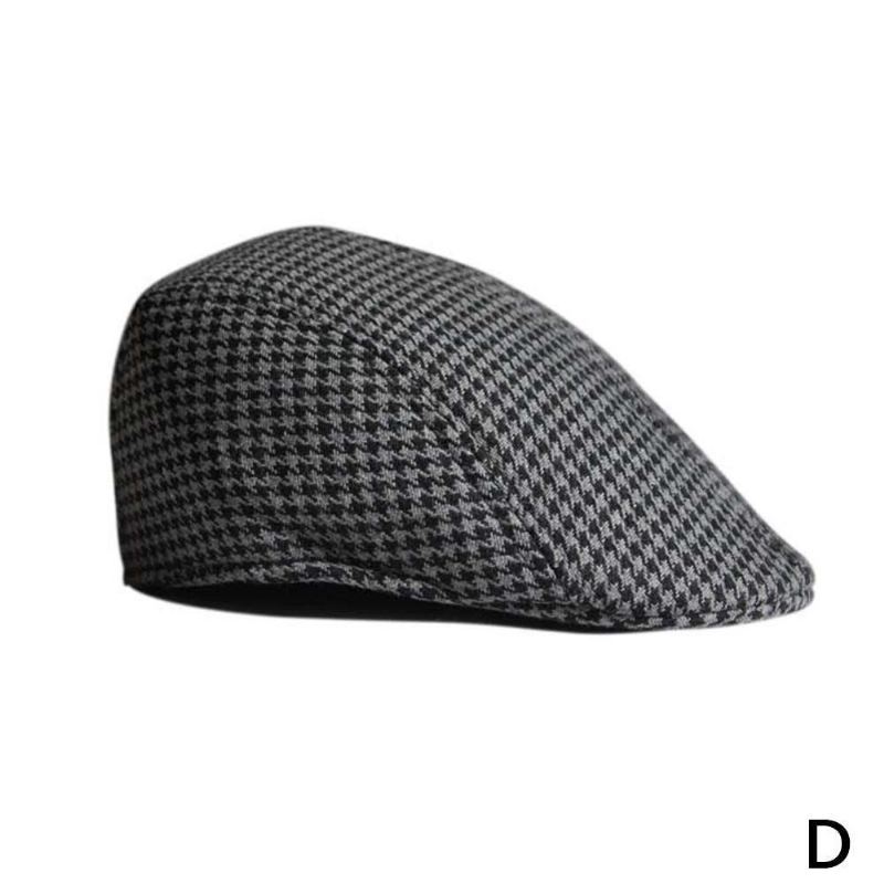 Grid Forælder-barn Uld Baret Casual Houndstooth Hat