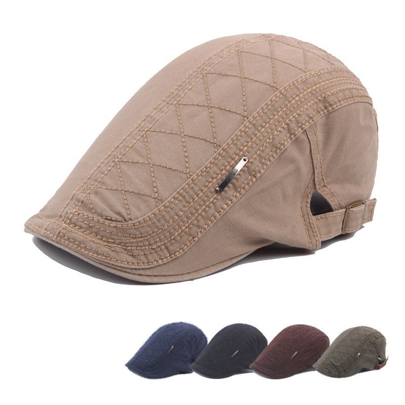 Hat Mænds Bomuld Peaked Cap Britisk Retro Baret Outdoor Solhat