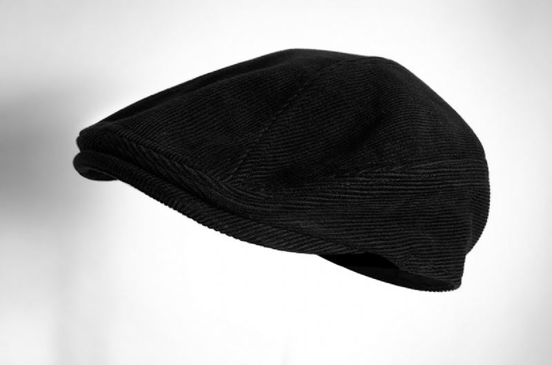 Hat Midaldrende Mænds Retro Litterære Hat Baret Black Warm Cap