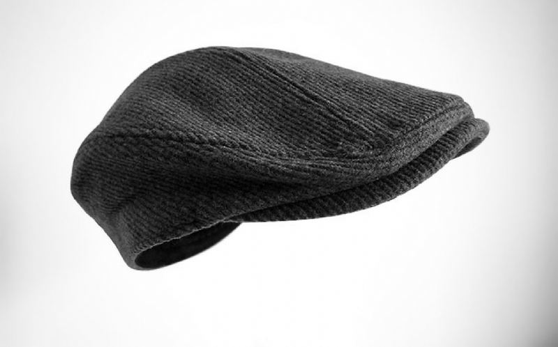 Hat Midaldrende Mænds Retro Litterære Hat Baret Black Warm Cap