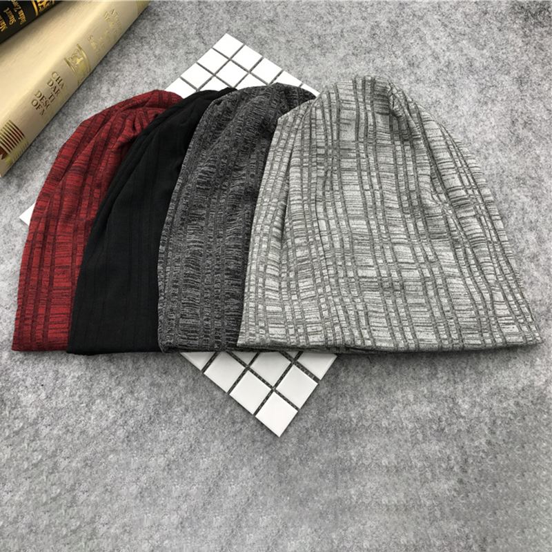 Herre Dame Vinter Slouchy Beanie Caps Brimless Bonnet