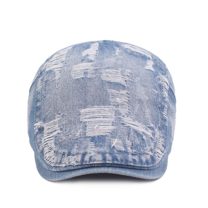 Herre Demin Hole Painter Baretter Caps Casual Udendørs Visir Forward Hat