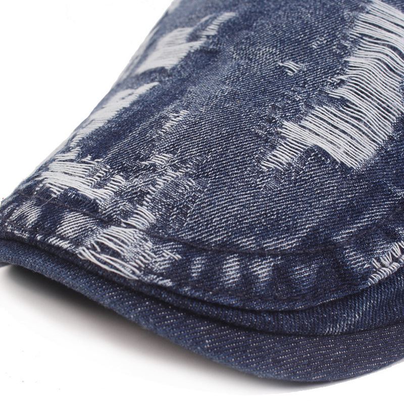 Herre Demin Hole Painter Baretter Caps Casual Udendørs Visir Forward Hat