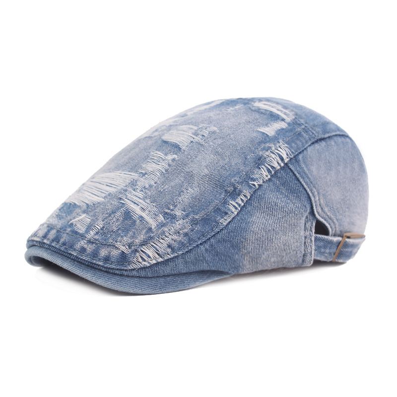 Herre Demin Hole Painter Baretter Caps Casual Udendørs Visir Forward Hat