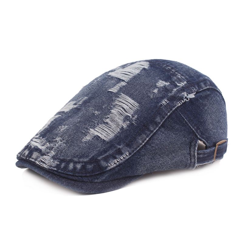 Herre Demin Hole Painter Baretter Caps Casual Udendørs Visir Forward Hat