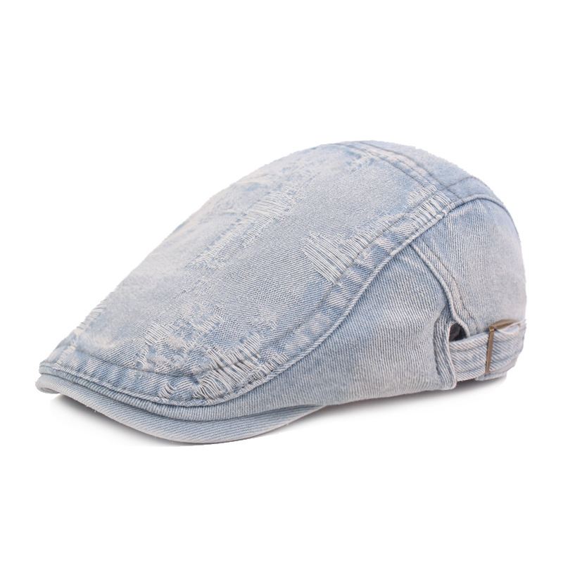 Herre Demin Hole Painter Baretter Caps Casual Udendørs Visir Forward Hat