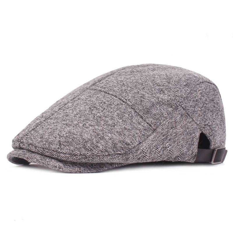 Herre Kvinder Casual Winter Warm Thicken Justerbar Baret Hat Udendørs Almindelig Newsboy Caps